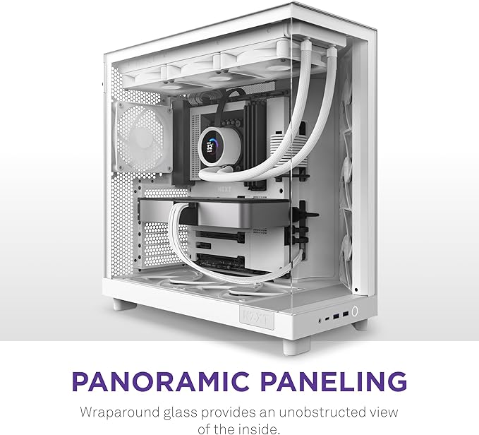 NZXT H6 Flow Compact Dual-Tower Case White NZXT H6 Flow Compact Dual-Tower Case White